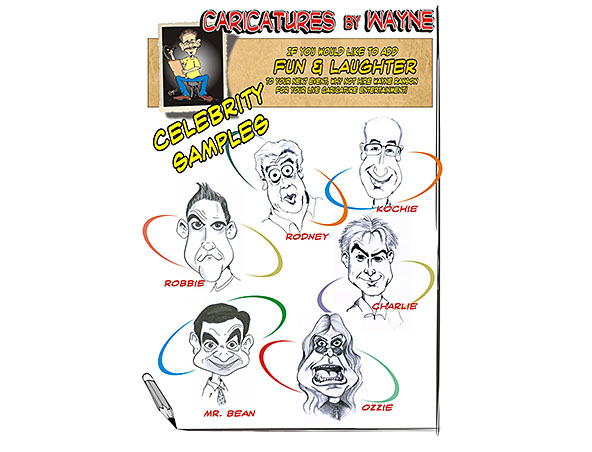 Brisbane Caricaturist - Wayne Ranson - Caricatures - Cartoonist